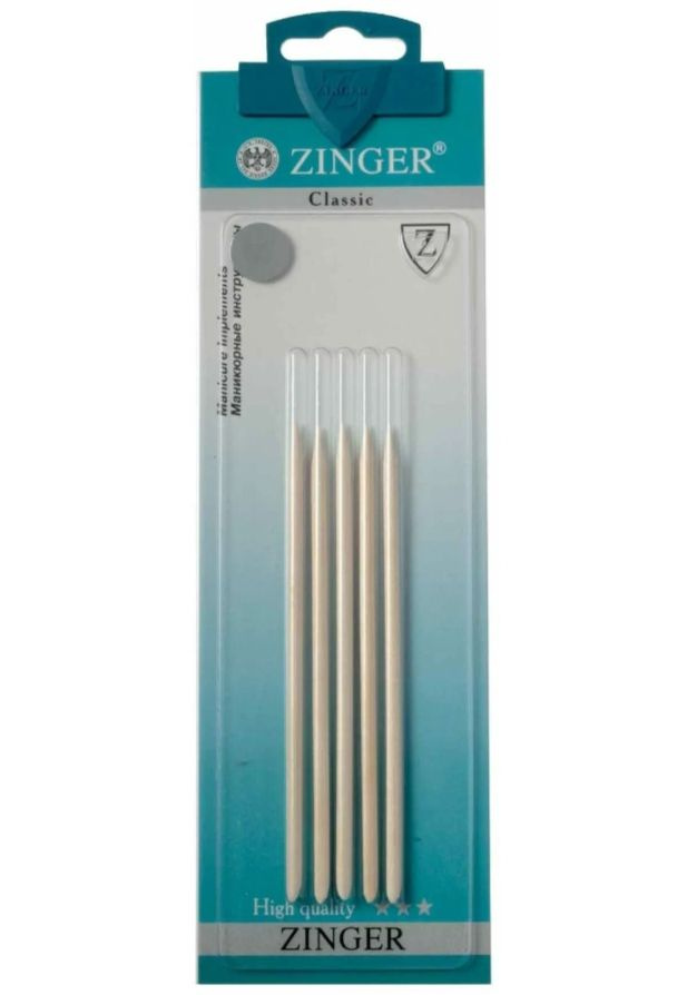 Zinger Палочки для маникюра, деревянные, 5 шт. в 1 упаковке, 1 упаковка  #1