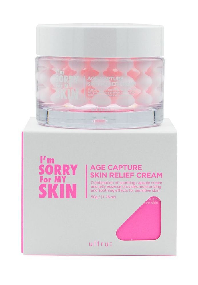 Ultru Крем для лица капсульный успокаивающий I'm sorry for My Skin Age Capture Skin Relief Cream  #1