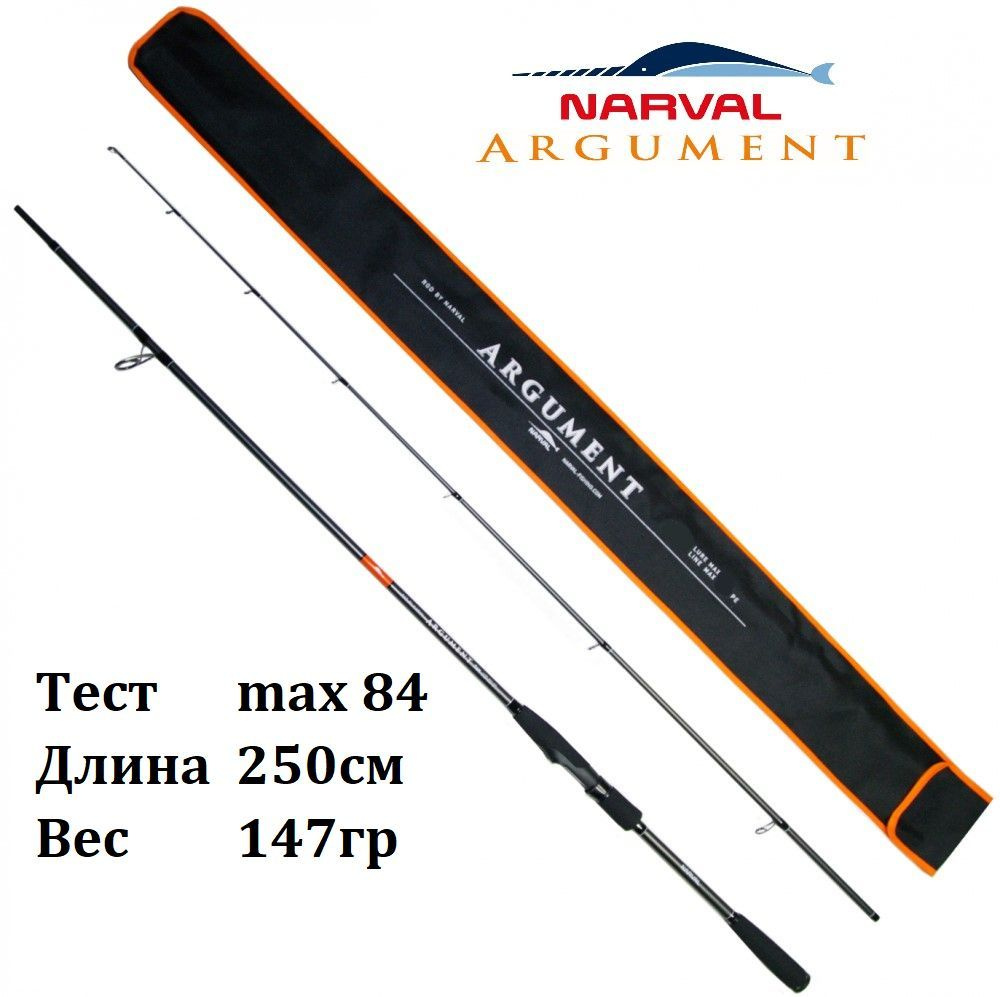 Спиннинг Narval Argument 82HH max 84gr/250cm / Для джига на щуку, судака / Удилище Нарвал Аргумент  #1