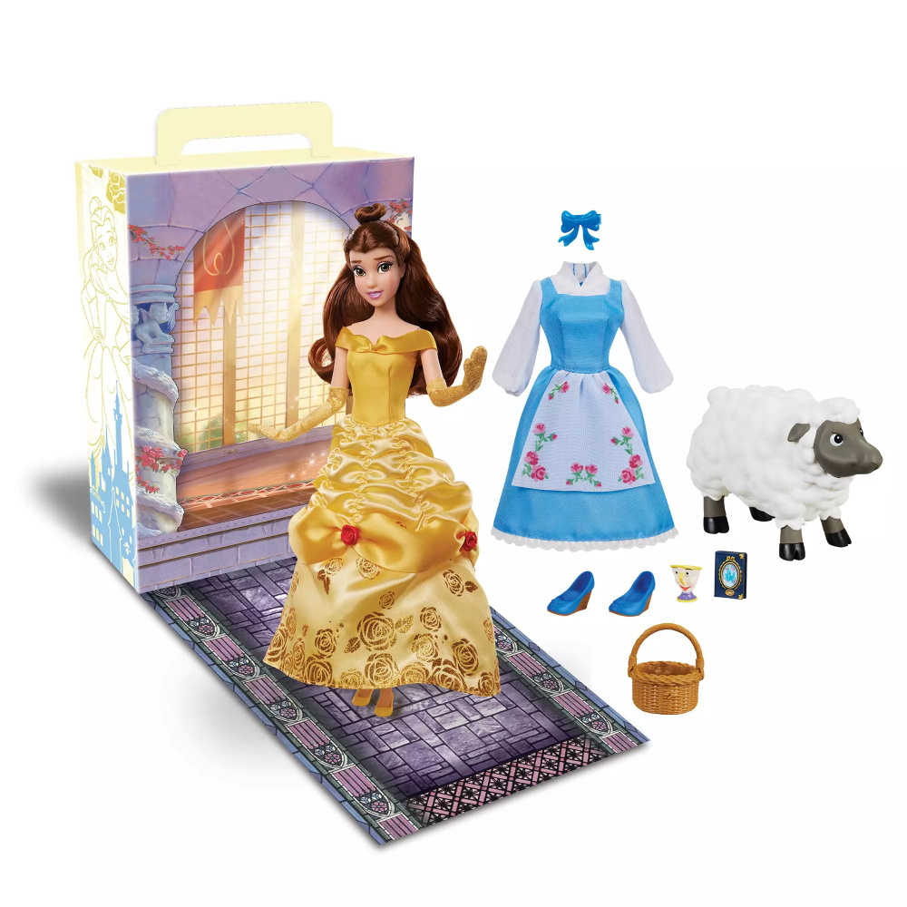 Кукла Белль мультфильм Красавица и Чудовище, коллекция Disney Story  #1