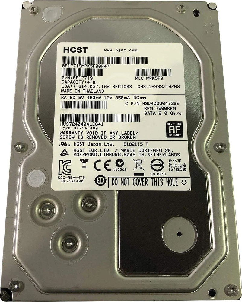 HGST 4 ТБ Внутренний жесткий диск (HUS724040ALE641)  #1