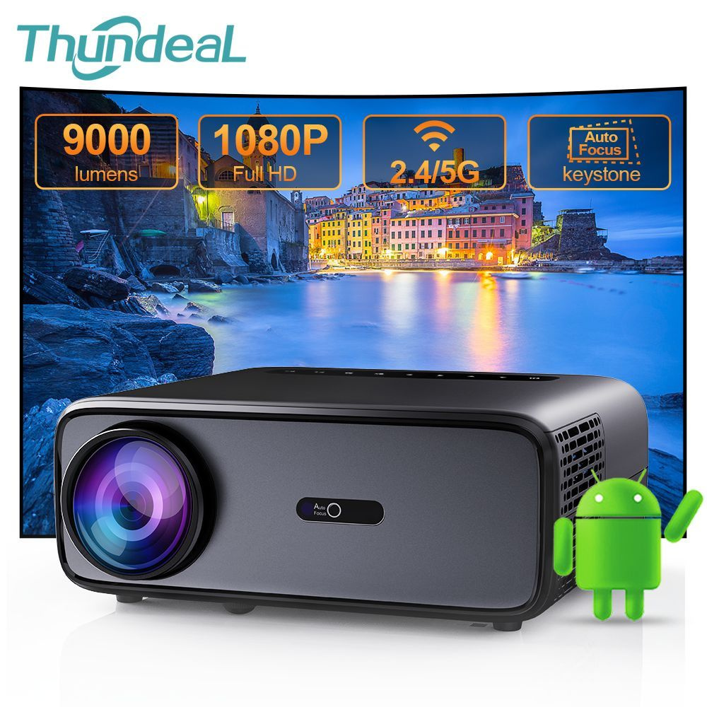 Проектор ThundeaL Full Auto HD 1080P WiFi 6 Android TD97 Pro TD97Pro для  домашнего просмотра видео IOS смартфон 3D TV Proyector купить по доступной  цене с доставкой в интернет-магазине OZON (1260871826)