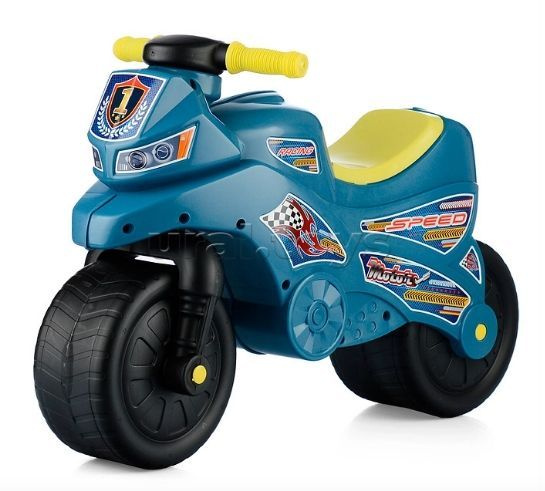 Каталка детская "Мотоцикл" (синий) М6787 #1