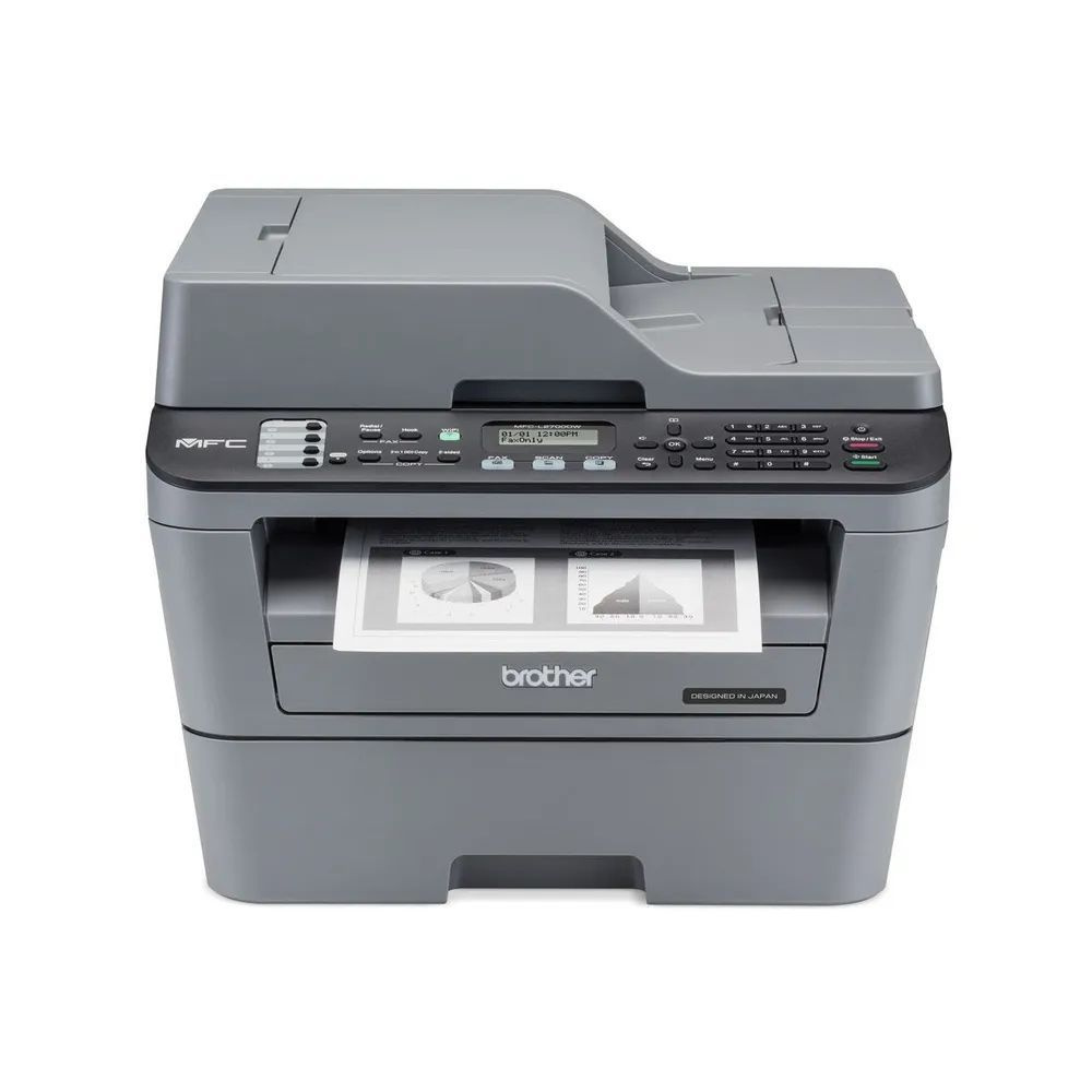 Brother МФУ Лазерное MFC-L2710DW,3 в 1, wi-fi, черно-серый купить на ...