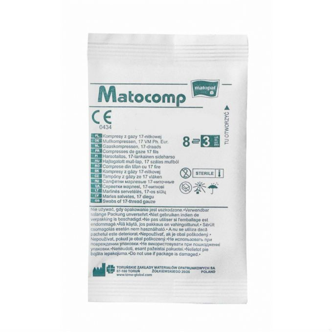 Салфетки Матопат Matocomp стерильные 5 см x 5 см 8 сл. 5 шт #1