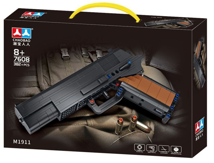 Конструктор Chaobao Пистолет Desert Eagle М1911 совместим с конструкторами лего (382 деталей) 7608  #1