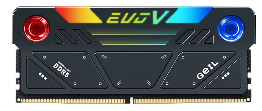 GeIL Оперативная память EVO V (Black) DDR5 6400 МГц 2x16 ГБ (GESG532GB6400C38ADC)  #1