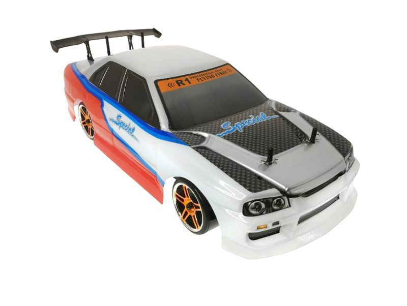 Радиоуправляемая машина для дрифта HSP Flying Fish 1 4WD RTR 1:10 2.4G 9412312332 White Skyline R34  #1