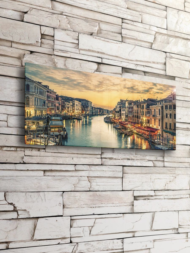 Картина на стекле Postermarket "Венеция" 40х100 см #1