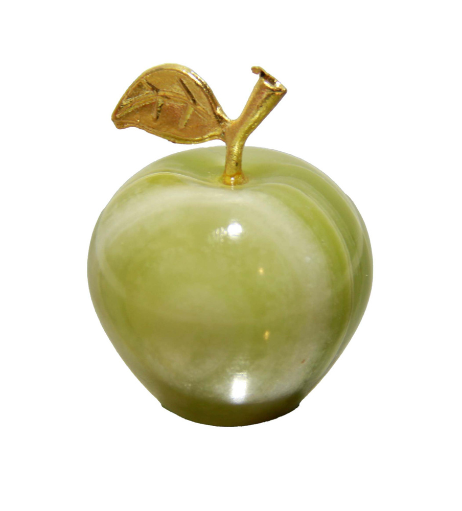 Яблоко из натурального камня Оникс 7,5 см. #1