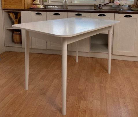 Стол обеденный стол кухонный Нераскладной, 80х10х80 см #1