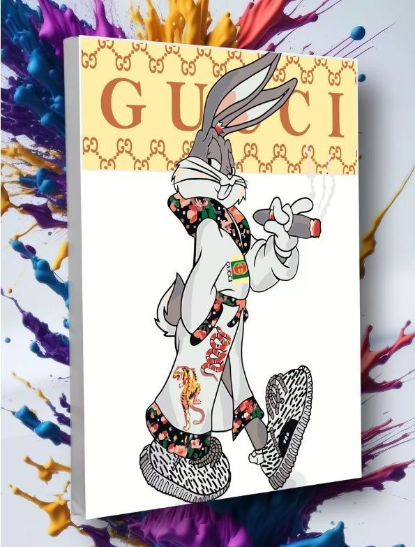 Картина по номерам Багз Банни, Gucci Warner Bros 40х50 #1