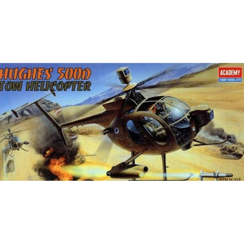 Academy сборная модель 12250 Hughes 500D TOW 1:48 #1