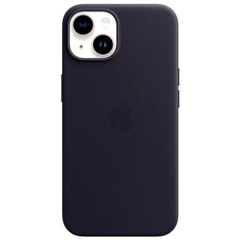Кожаный чехол MagSafe для iPhone 13 / с анимация / Leather Case with MagSafe / фиолетовый  #1