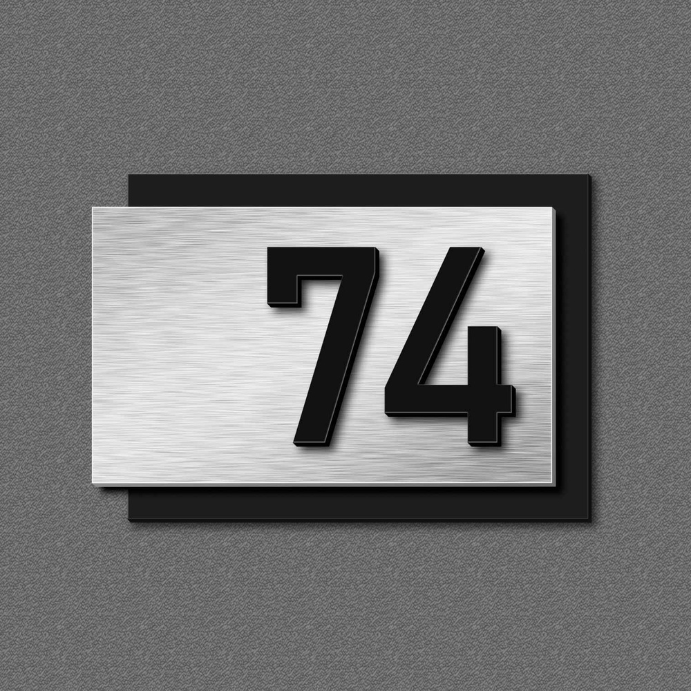 Цифры на дверь, табличка с номером 74 #1