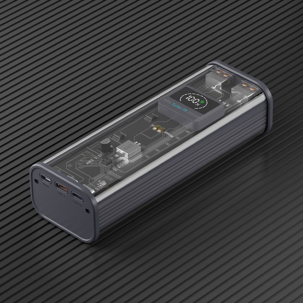Внешний аккумулятор NRG Turbo Crystal 30000 mAh, 22.5Вт с быстрой зарядкой  #1