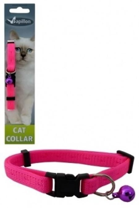 Papillon Ошейник для кошек "Сэсси" 10мм-21-33см, розовый (Adjustable cat collar 10 mm x 21 - 33 cm, Sassy #1