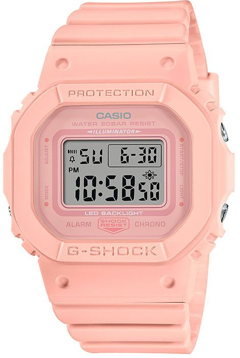 Противоударные водонепроницаемые женские наручные часы Casio G-Shock GMD-S5600BA-4 с подсветкой и будильником #1