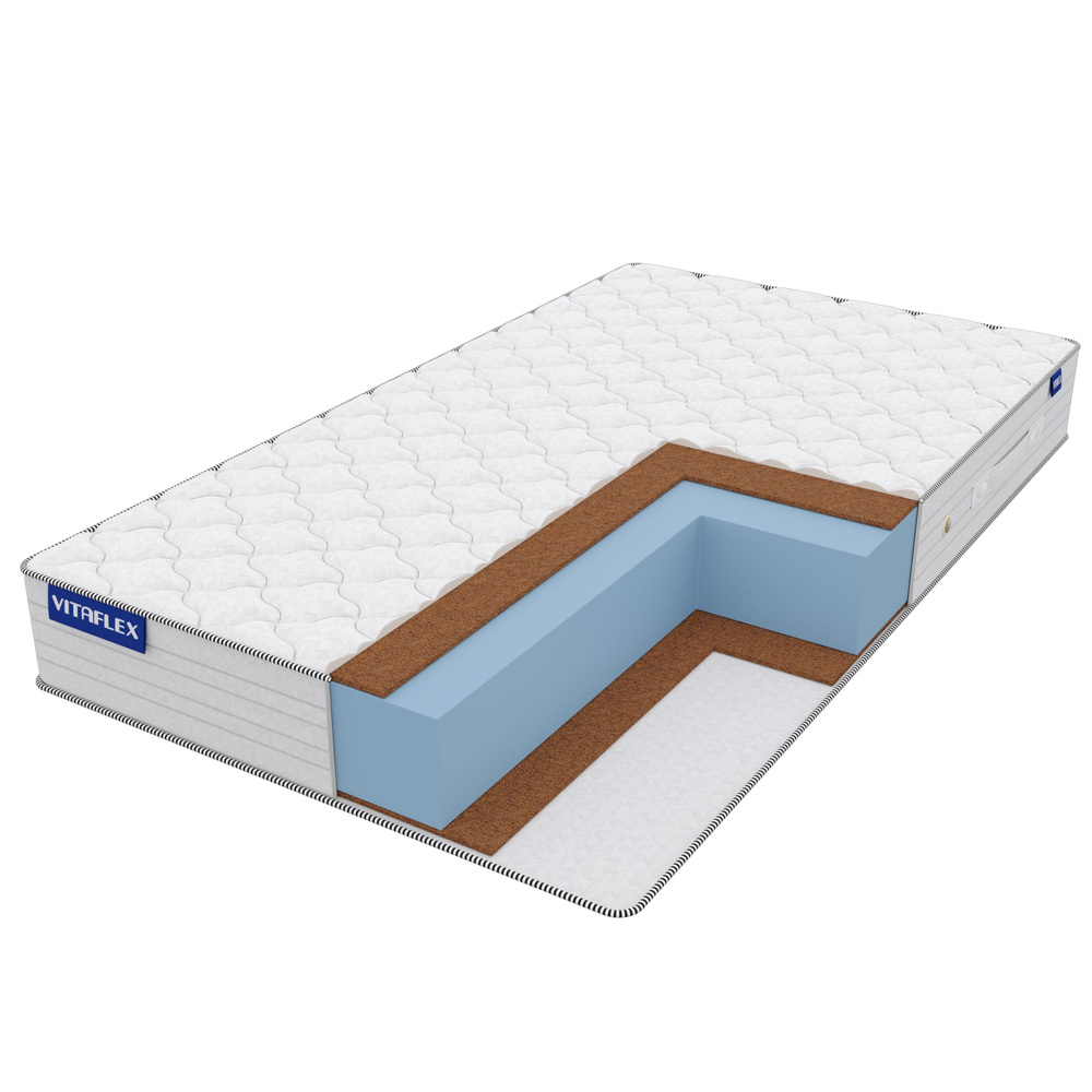 Матрас VITAFLEX Standart Double Hard Max Eco, Беспружинный, 180 ...