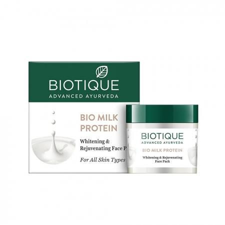 Biotique BIO MILK PROTEIN INSTANT GLOW FACE PACK Восстанавливающая маска для лица с молочным протеином #1