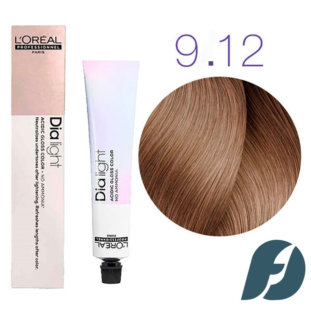 L'Oreal Professionnel DIA LIGHT 9.12 Полуперманентный краситель молочный коктейль холодный перламутровый, #1