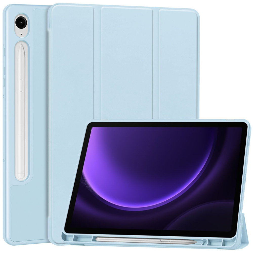 Чехол для Samsung Galaxy Tab S9 / S9 FE 11" (2023) голубой гладкий TPU #1