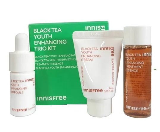 Набор антиоксидантных миниатюр для ночного восстанавливления кожи INNISFREE Black Tea Youth Enhancing #1