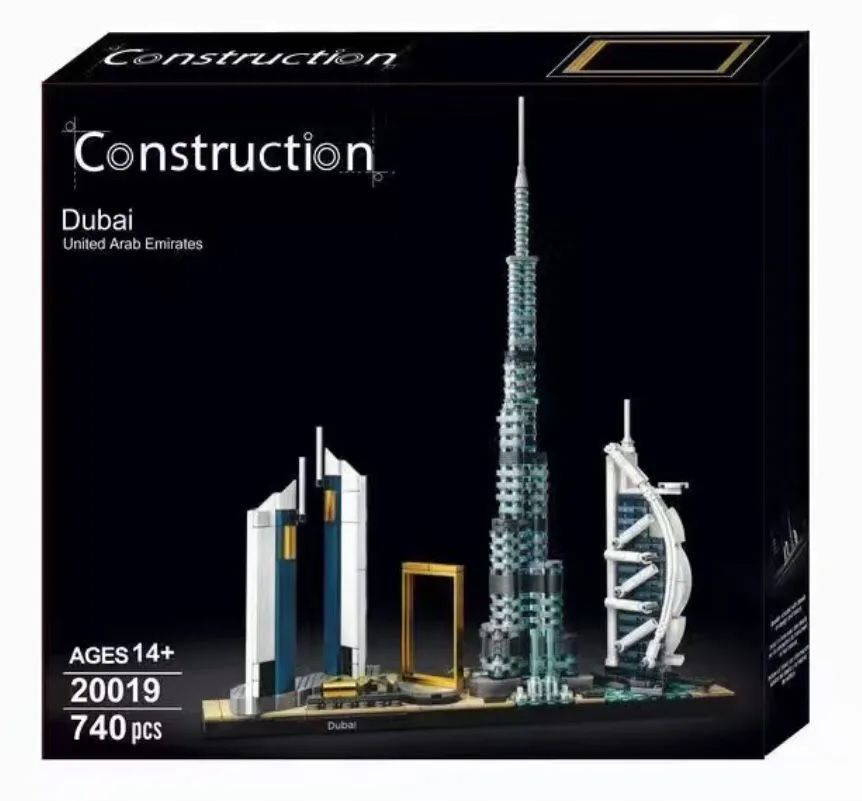 Конструктор Архитектура Architecture Дубай Dubai 740 деталей #1