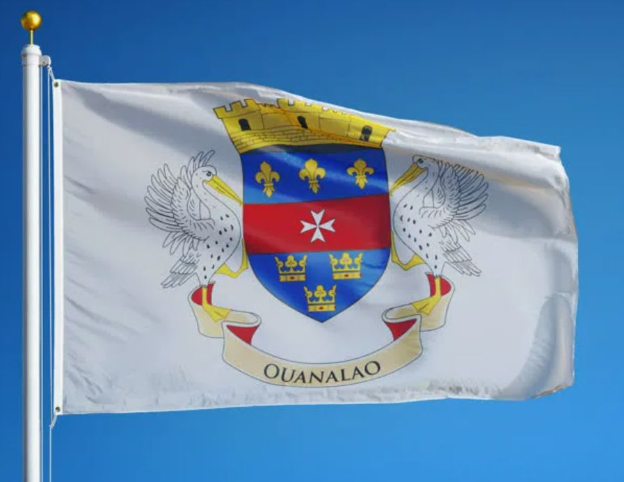 Флаг Сен-Бартелеми 40х60 см с люверсами #1