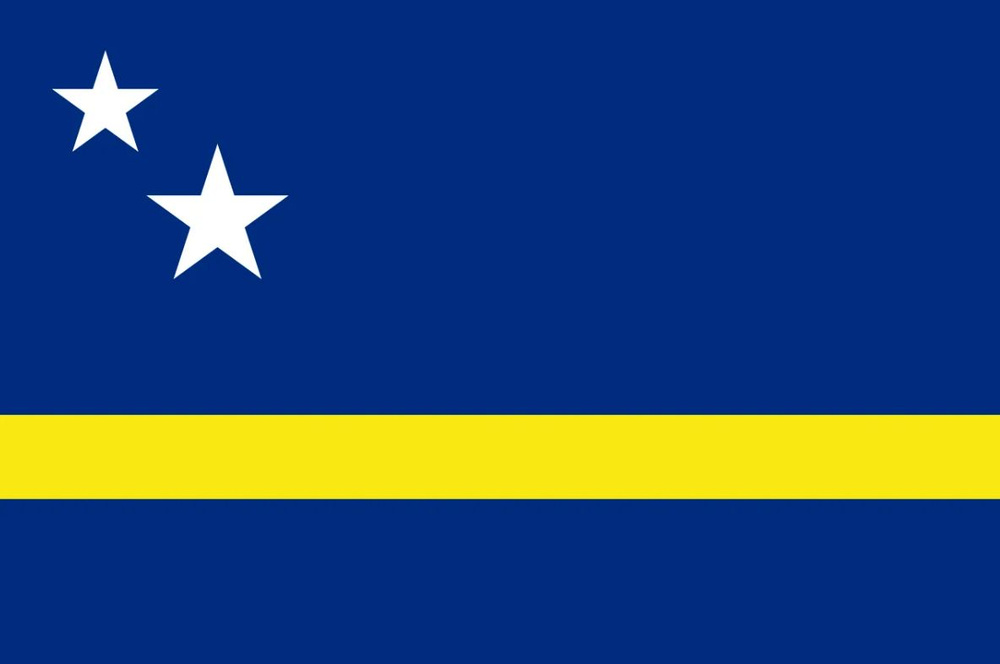 Флаг Кюрасао 80х120 см с люверсами #1
