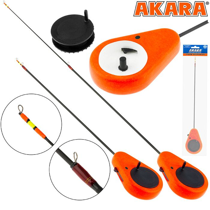 Удочка зимняя Akara Detent M 400 2,0-8,0 гр. цв. Red 40 см, SK-2T-R / Рыболовные товары / Удочка для #1