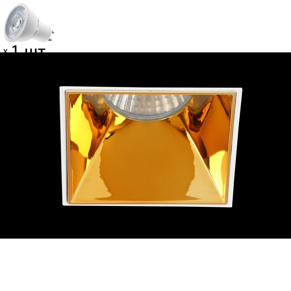 Точечный светильник с лампочкой CRYSTAL LUX CLT 051C1 WH-GO+Lamps #1