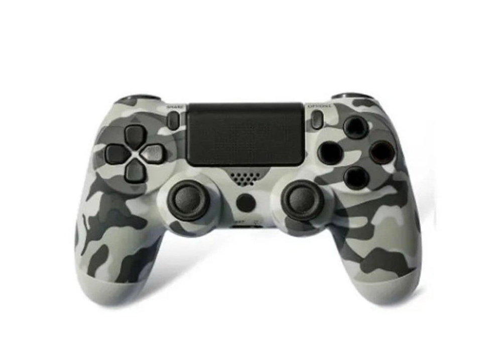 Беспроводной Bluetooth Геймпад Dualshock 4 для PlayStation 4 Серый Камуфляж / PS4 / Android / iOS / Блютуз #1