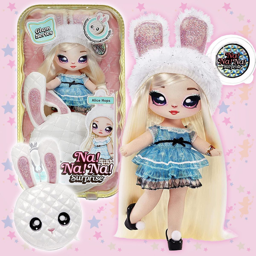 Кукла Na! Na! Na! Surprise 2 в 1 серия Glam Series Alice Hops белый кролик #1