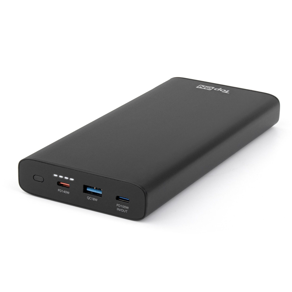 Внешний аккумулятор TopON TOP-T140 22400mAh (82.88Wh) Type-C PD 140W, Type-C PD 100W, USB QC3.0 18W, #1