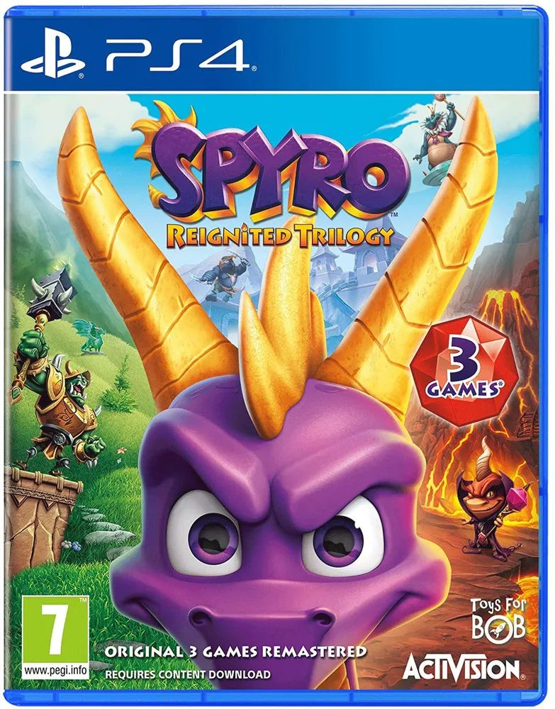 Игра Spyro Reignited Trilogy (Спайро) (PlayStation 4, Английская версия) #1