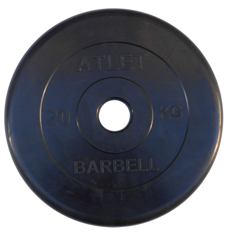 Диск обрезиненный BARBELL ATLET 25 кг / диаметр 51 мм #1