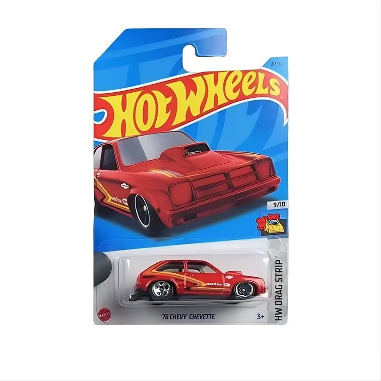 HKH35 Машинка металлическая игрушка Hot Wheels коллекционная модель 76 Chevy Chevette красный  #1