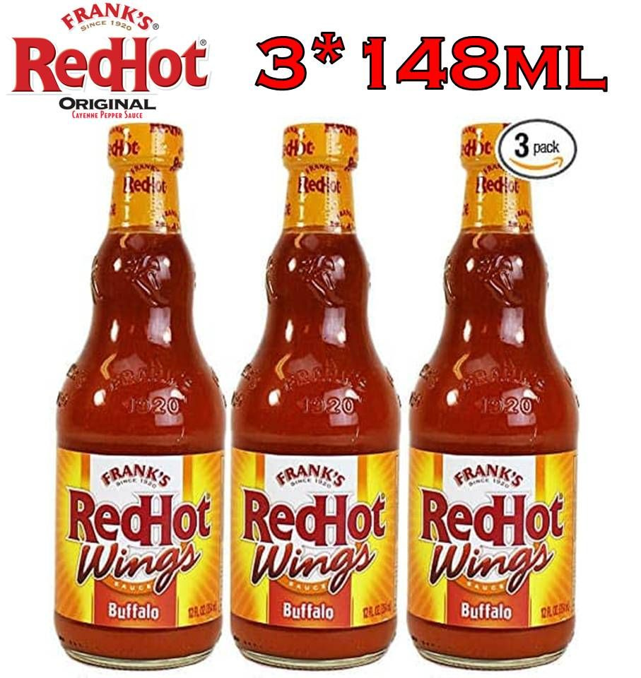 Соус острый 3шт*148мл Frank's RedHot Wings Sauce Buffalo (Перечный для Баффало крылышек от Френка) США #1