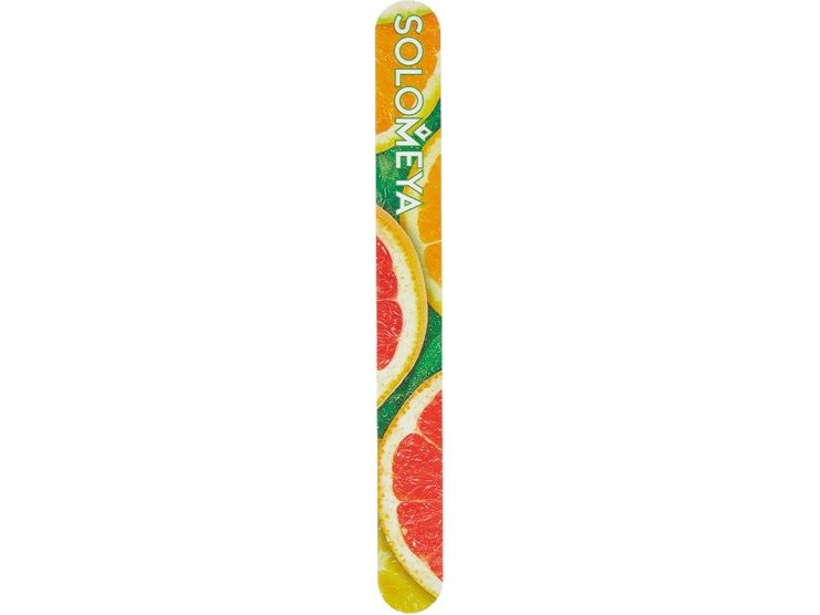 Пилка для ногтей 180/220 SOLOMEYA Nail file for natural and artificial nails Grapefruit fresh  #1