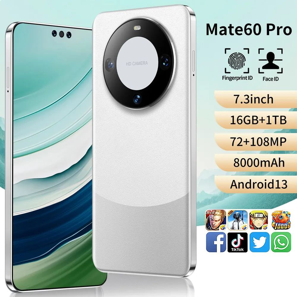 Смартфон Cubot Mate60 Pro, независимая металлическая рама, камера HD,  большой экран HD, высокоскоростная сеть 5G, игры и развлечения - купить по  выгодной цене в интернет-магазине OZON (1315324620)