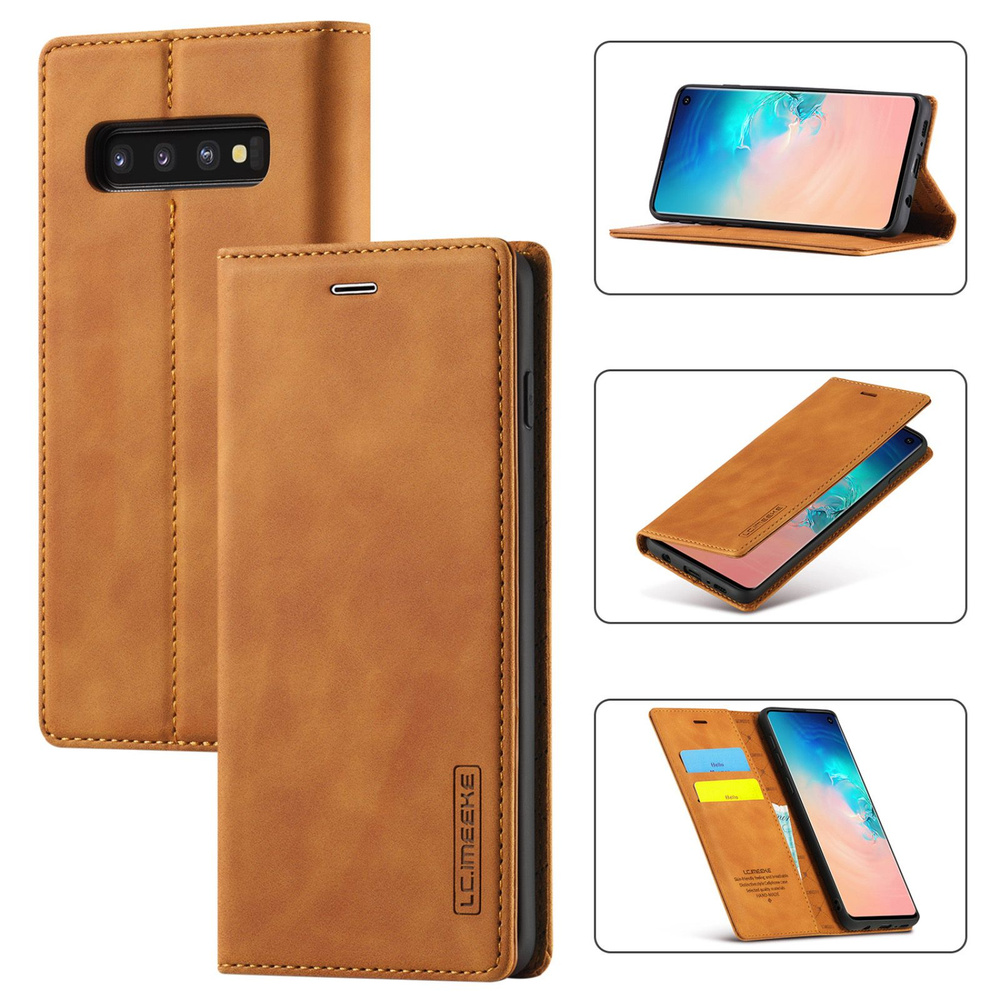 LCIMEEKE Кожаный книжка чехол для Samsung Galaxy S10 / Самсунг Галакси ...