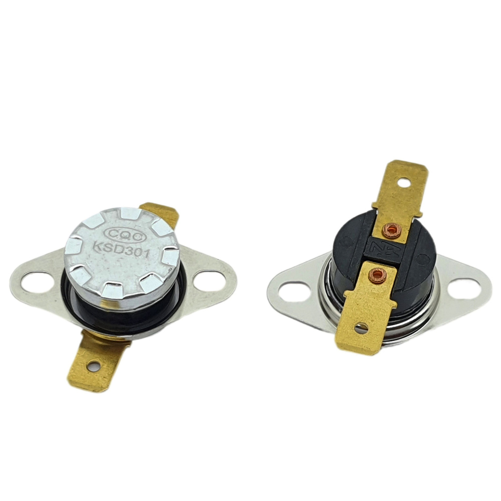 Термостат 90С 10А, NC нормально замкнутый KSD-301, с подвижным фланцем ...