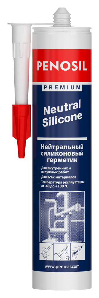 Герметик нейтральный белый PENOSIL Premium Neutral Silicone, 280ml #1