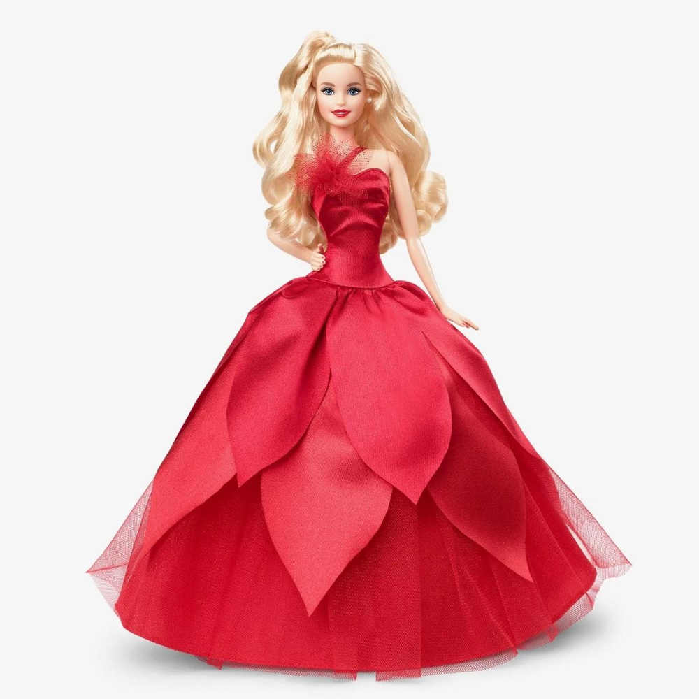 Кукла Barbie 2022 Holiday Doll (Барби Праздничная 2022 Блондинка) #1