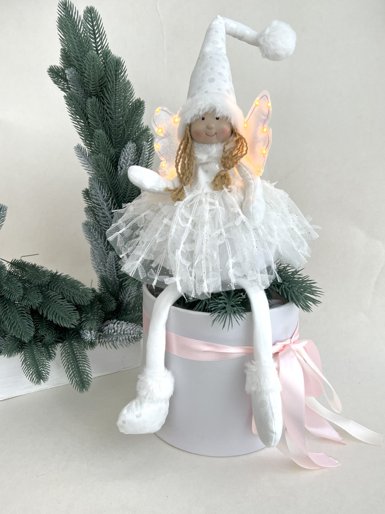 Новогодняя фея. Кукла с крыльями. Рождественский ангел. ЕКА.  #1