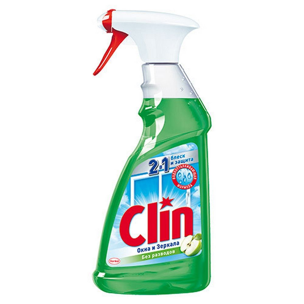 Средство для мытья окон CLIN Яблоко 500 мл - 1 шт #1