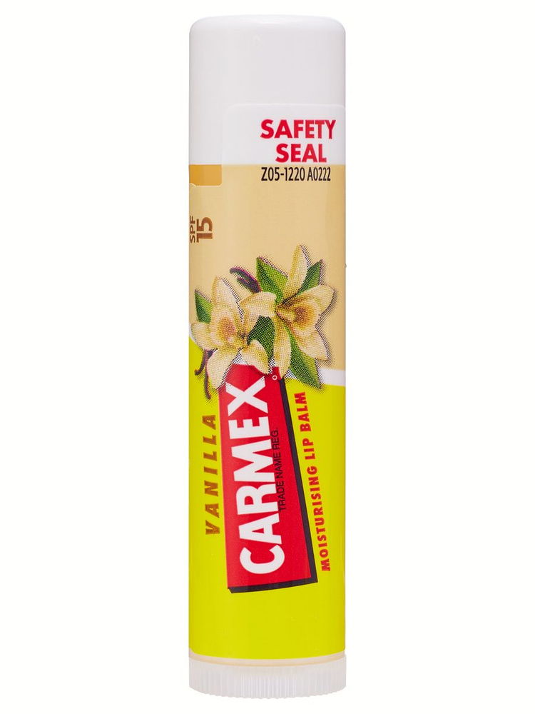 CARMEX Бальзам для губ с запахом ванили с защитным фактором SPF 15 в стике, 4.25 г  #1