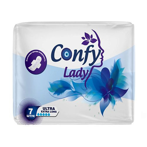 CONFY LADY Прокладки гигиенические женские Ultra Long, 7 шт. #1