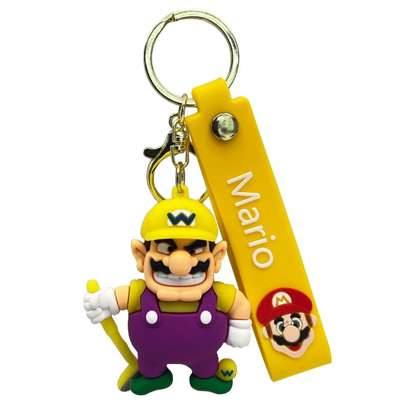 Брелок резиновый для ключей Super Mario (Wario Yellow) #1